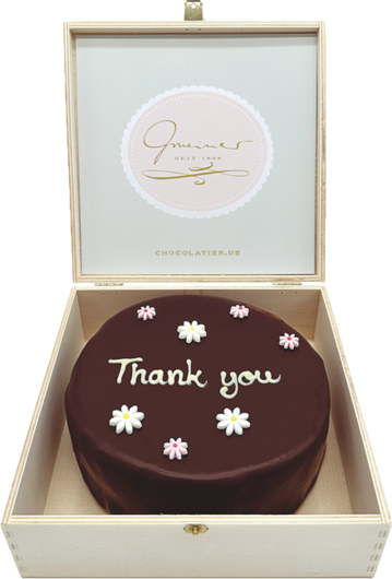 Gmeiner hochfeine Sachertorte Thank you
