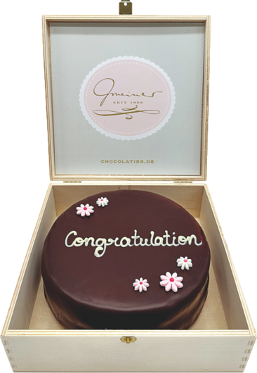 Gmeiner hochfeine Sachertorte Congratulation