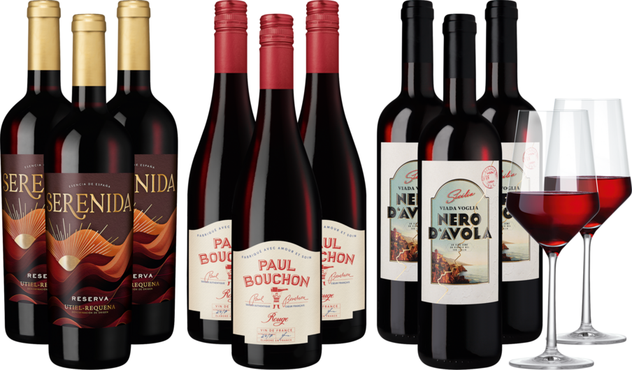 Goldprämierte Rotwein-Highlights im Paket