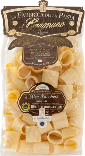Pasta di Gragnano Miez Paccheri Rigati
