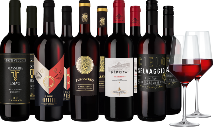 Weinpaket "Primitivo-Vielfalt"