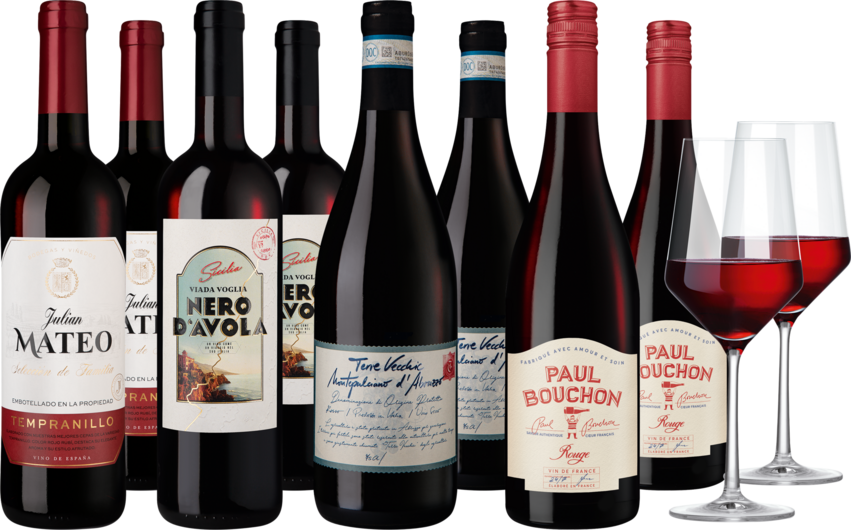Weinpaket "Goldprämierte Rotwein-Vielfalt"