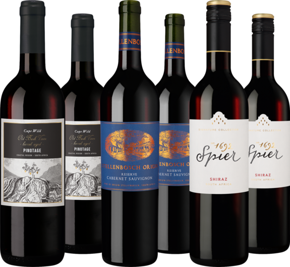 Probierpaket "Südafrikas Rotwein-Schätze"