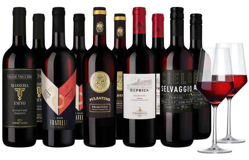 Weinpaket "Primitivo-Vielfalt"