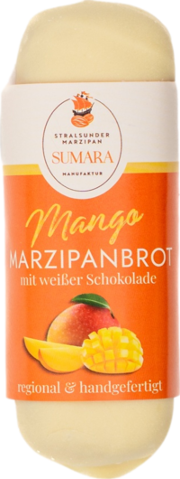 Sumara Marzipanbrot Mango mit weißer Schokolade