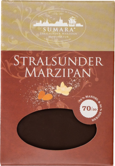 Sumara Marzipantafel mit Zartbitterschokolade