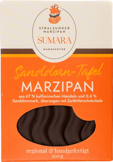 Sumara Sanddorn-Orangen-Marzipantafel