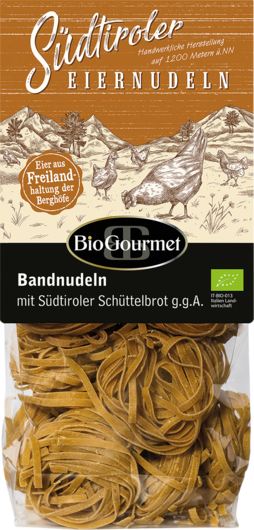 BioGourmet Bandnudeln mit Südtiroler Schüttelbrot