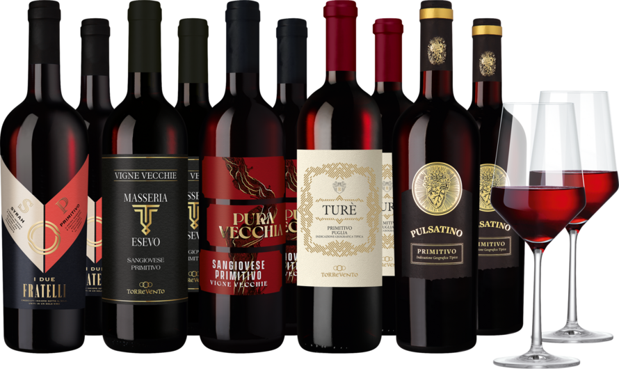 Weinpaket "Primitivo-Vielfalt" 5x2 Fl.