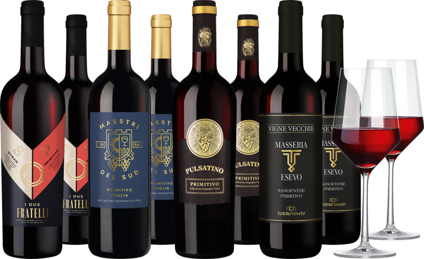 Weinpaket 'Primitivo Probierpaket'