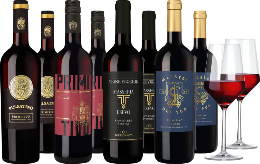 Weinpaket 'Primitivo-Vielfalt'