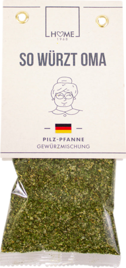 Home 1968 So Würzt Oma Pilz-Pfanne