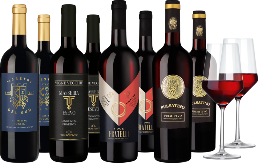 Weinpaket 'Primitivo-Vielfalt"