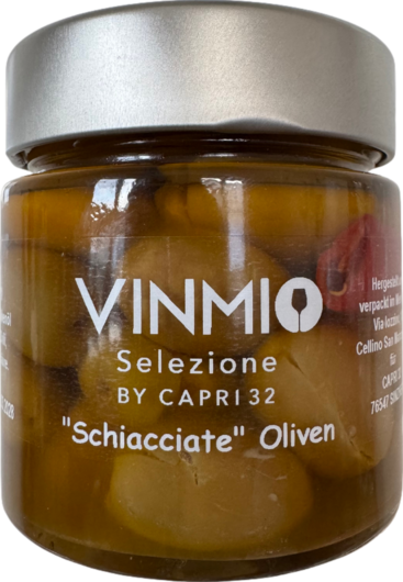 Vinmio Selezione Schiacciate-Oliven in Olivenöl