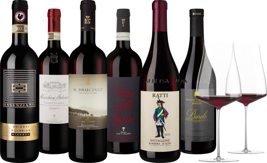 Selectionspaket Das beste aus Toskana und Piemont