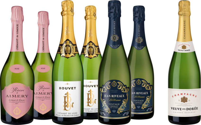 Probierpaket Crémant + Champagner