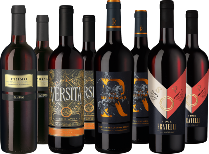 Entdeckerpaket italienische Rotwein-Vielfalt