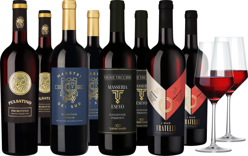 Weinpaket 'Primitivo Probierpaket'