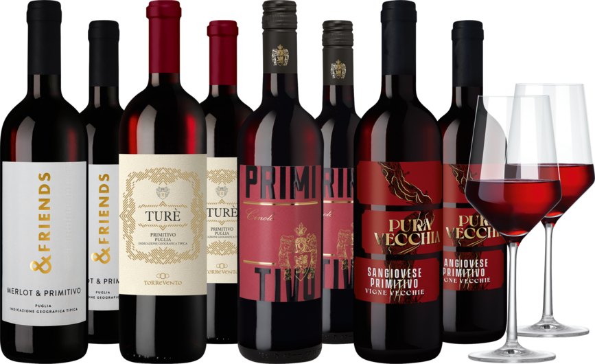 Weinpaket "Primitivo-Vielfalt"