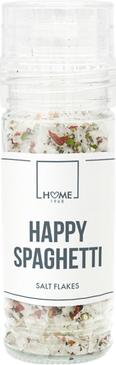 Home 1968 Gewürzmühle Salzflocken Happy Spaghetti