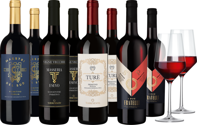 Weinpaket 'Primitivo-Vielfalt'