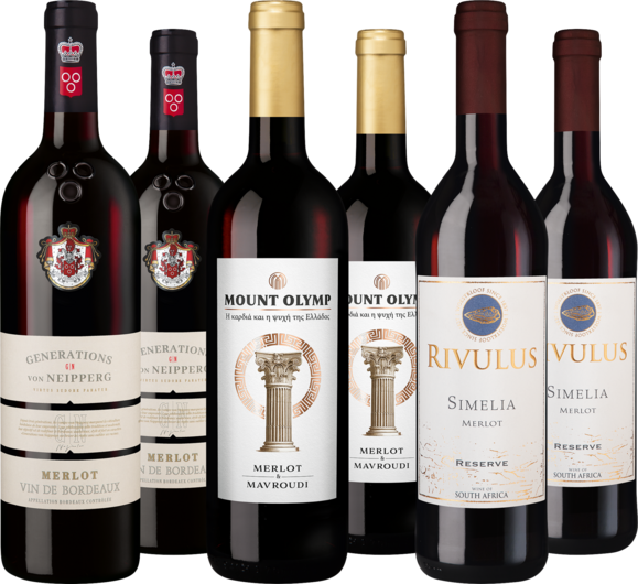 Probierpaket Merlot aus aller Welt