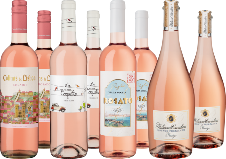 Weinpaket Goldprämierte Rosé-Weine für den Sommer