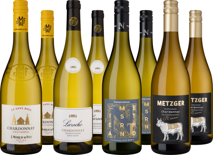 Entdeckerpaket franz. und deut. Chardonnay
