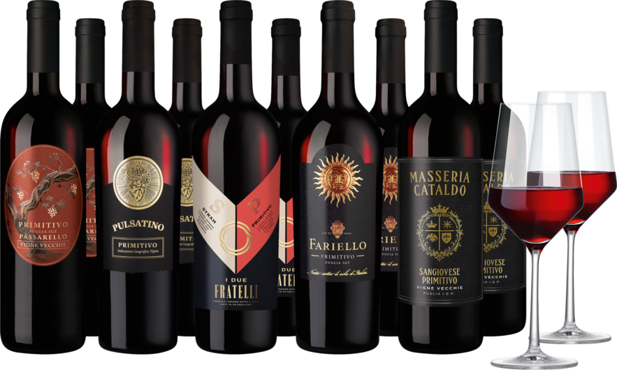 Weinpaket "Primitivo-Vielfalt"