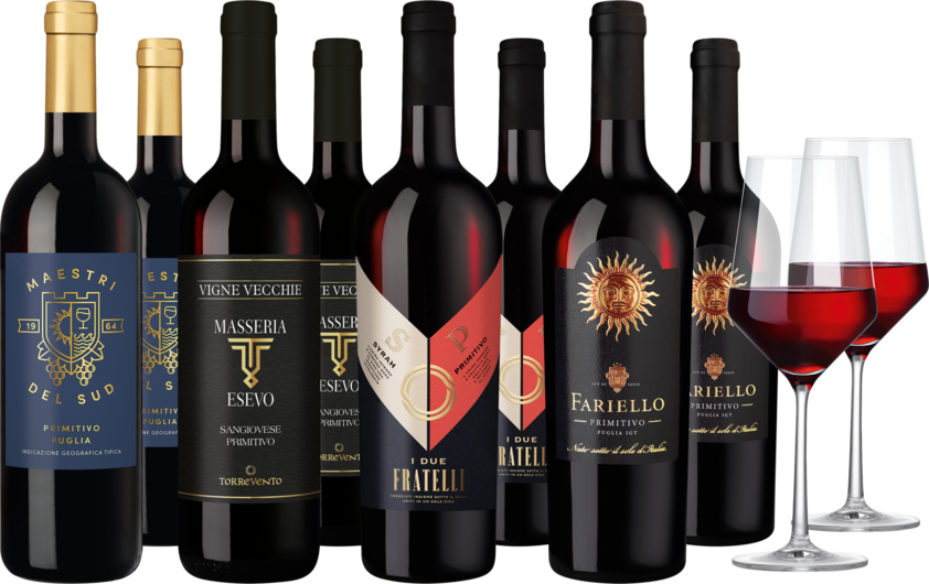 Weinpaket 'Primitivo-Vielfalt'