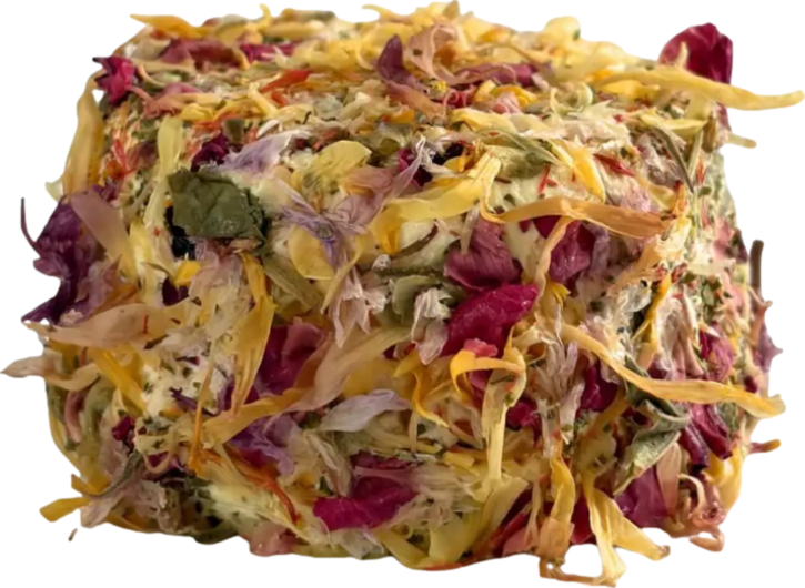 Chèvre frais aux fleurs
