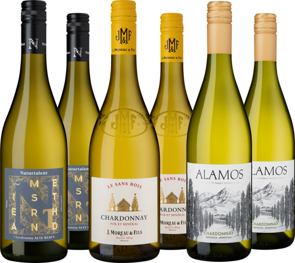 Entdeckerpaket Chardonnays aus aller Welt
