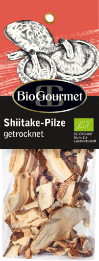 Shiitake-Pilze getrocknet