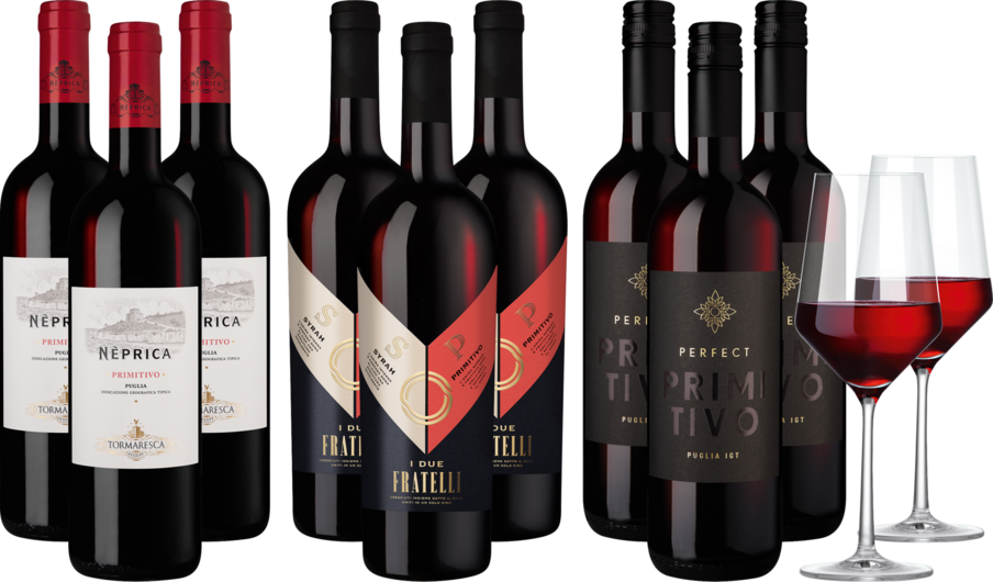 Weinpaket "Primitivo-Vielfalt"