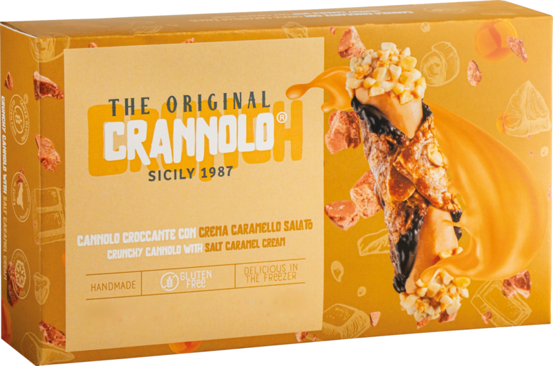 Mandelkrokant-Cannoli Salted Caramel