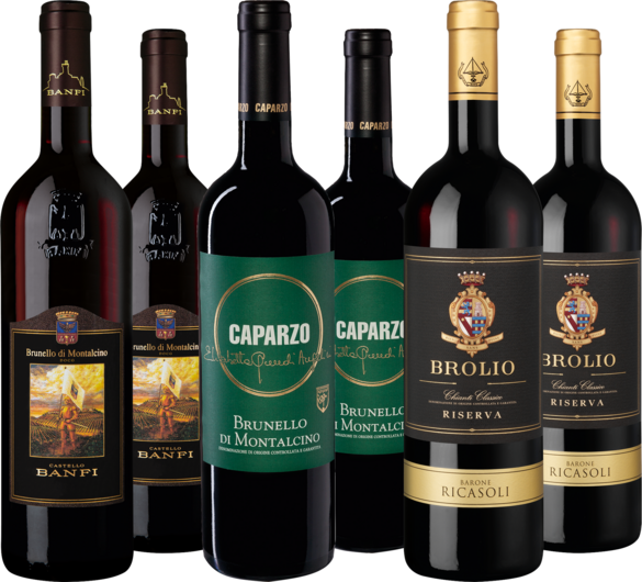 Weinpaket Rotwein Ikonen der Toskana