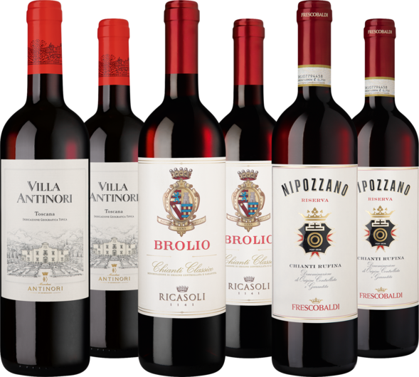 Weinpaket Toskana-Highlights in Rot