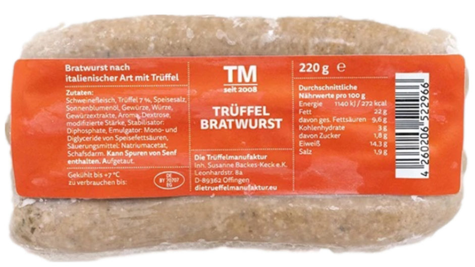 Trüffel Bratwurst
