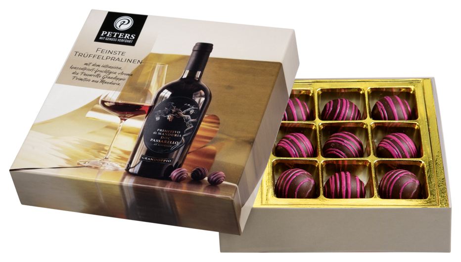 Rotwein-Trüffelpralinen Passarello