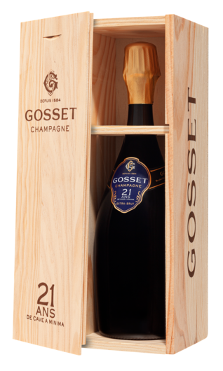 Champagne Gosset 21 ans de cave à minima