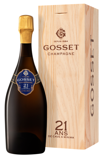 Champagne Gosset 21 ans de cave à minima