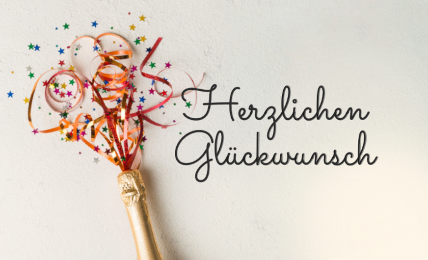 Geschenkgutschein (Motiv Glückwunsch)