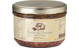 Rehterrine mit Steinpilzen