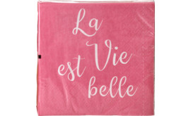 Servietten La Vie Est Belle