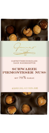 Gmeiner Tafelschokolade Schwarze Piemonteser Nuss