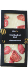 Handgefertigte Schokolade Erdbeertraum