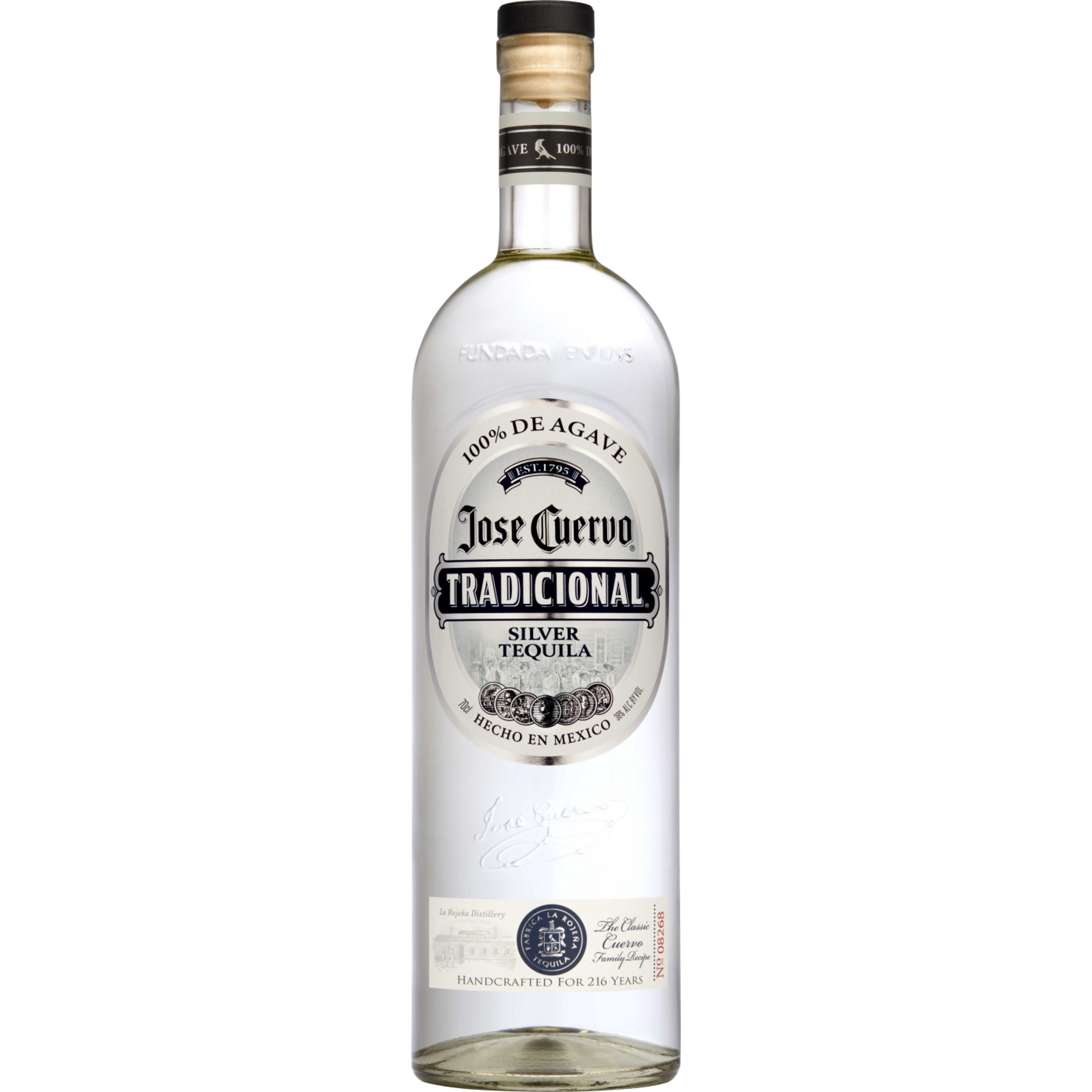 Jose Cuervo Tradicional Silver Tequila, Mexiko, 0,7 L, 38% Vol., Spirituosen