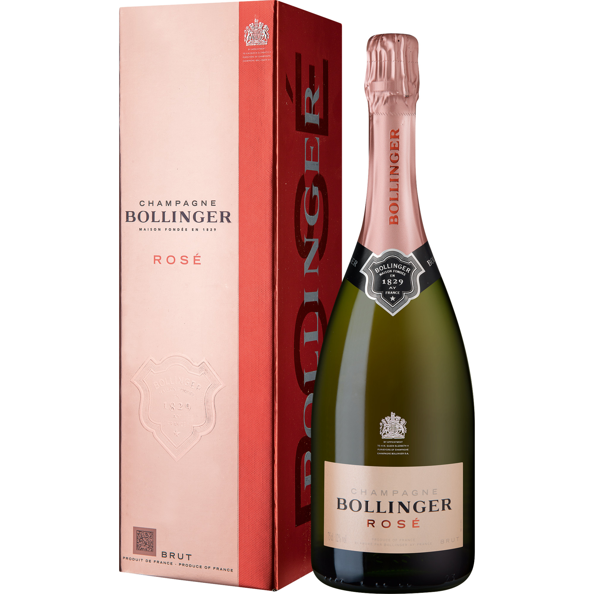 Champagne Bollinger Rosé, Brut, Champagne AC, Geschenkverpackung, Champagne, Schaumwein Bollinger, Ay, France Hawesko DE