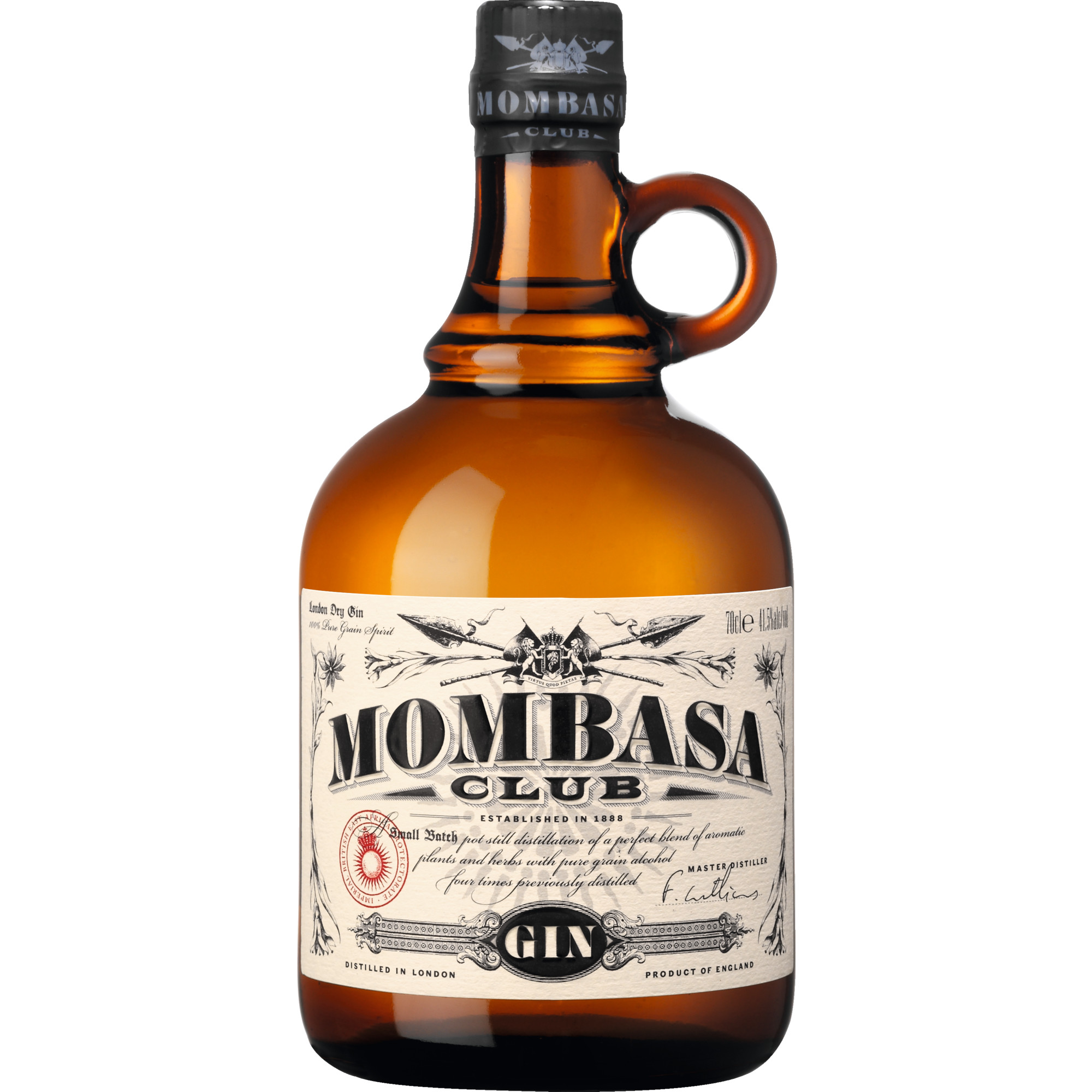 Mombasa Club London Dry Gin, 41,5 % vol. 0,7 L, Spirituosen
