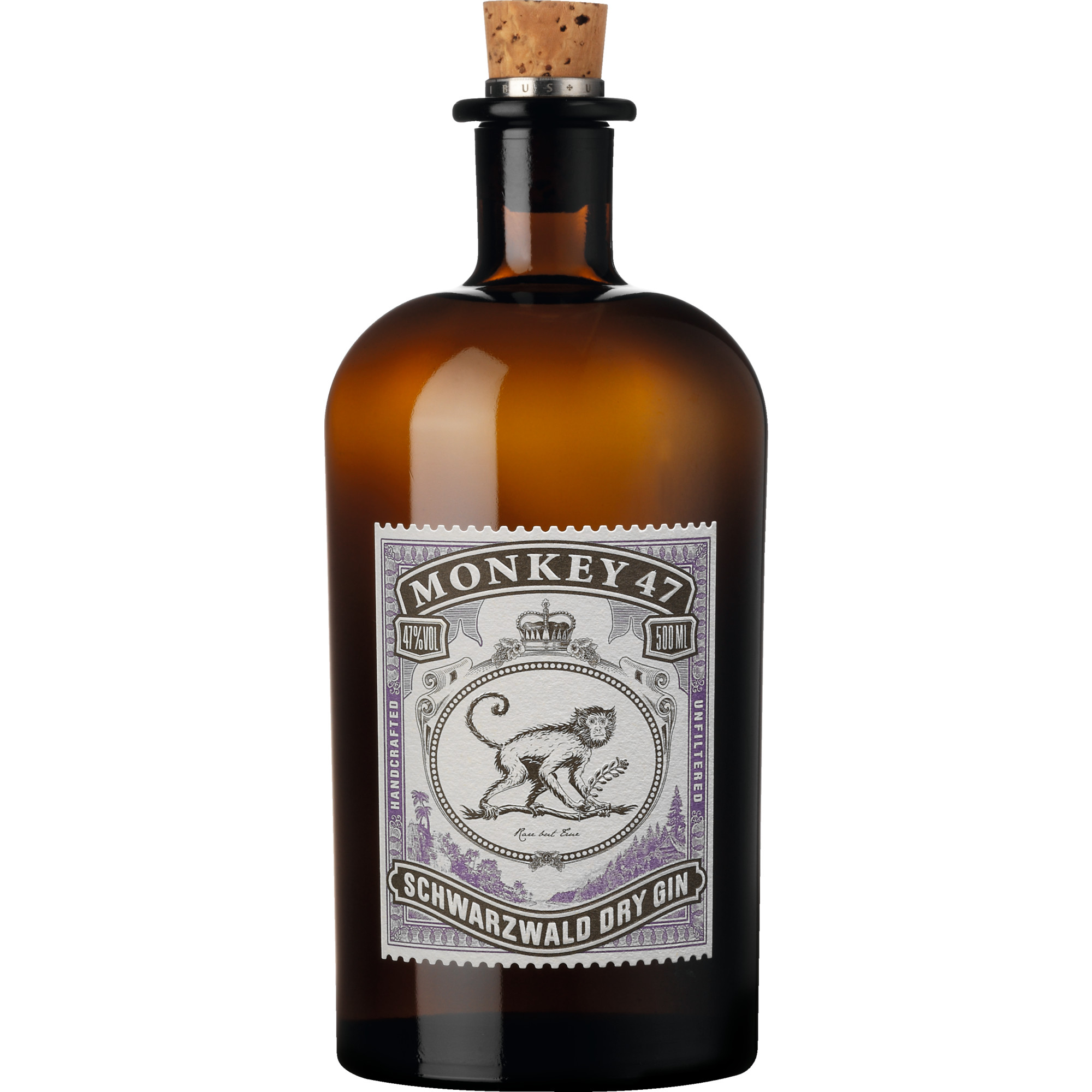 Monkey 47 Schwarzwald Dry Gin, 0,5 L, 47% Vol., Spirituosen  Spirituosen Hawesko